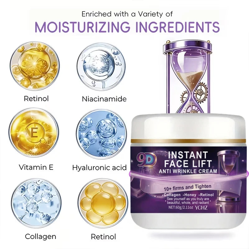 9D Firming Face Cream – Collagen, Retinol & Honey | 60g