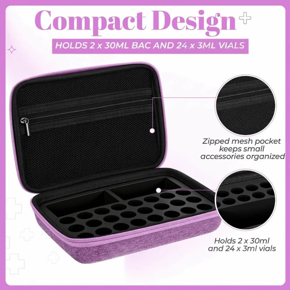 EVA Vial Storage Case – Large Capacity Medication Organizer
