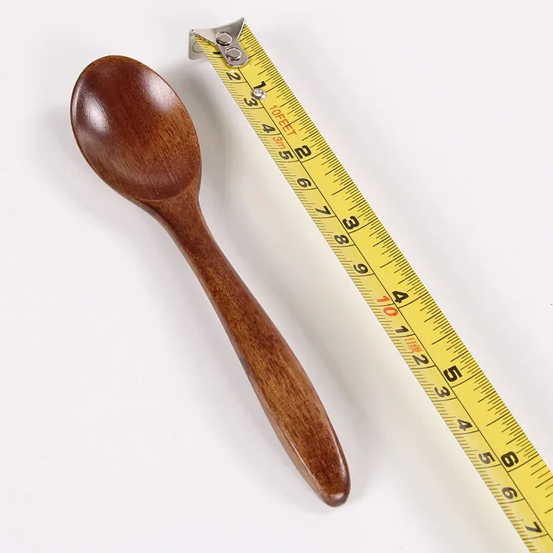 14cm Curved Wooden Spoon – Small Kitchen & Coffee Spoon