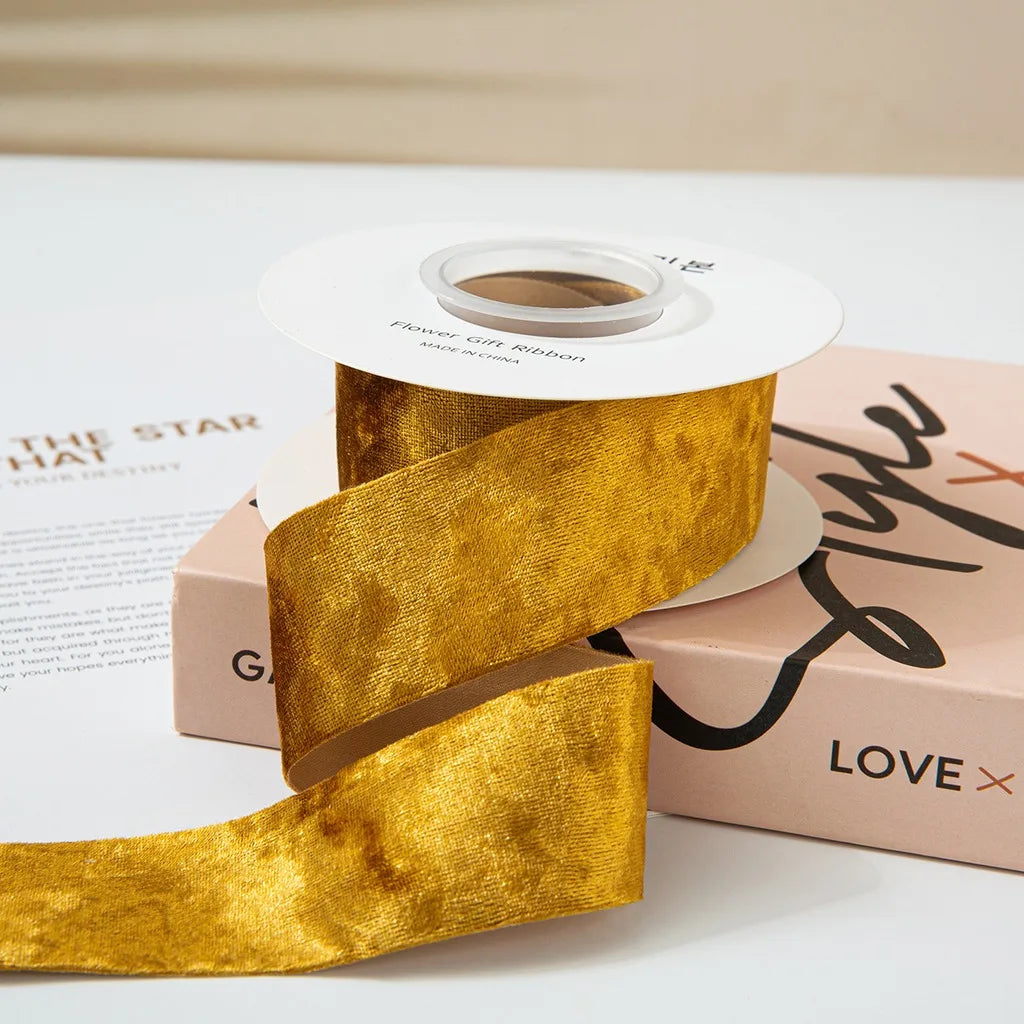 Velvet Craft Ribbon Reflective Pressed Edge – 5 Yards