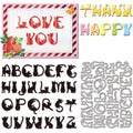 Cat Alphabet Cutting Dies – DIY Scrapbooking & Card Making