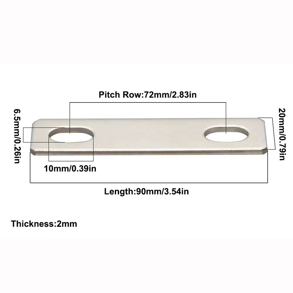 M6 Nickel-Plated Copper Bus Bar Connector for LiFePO4 Cells