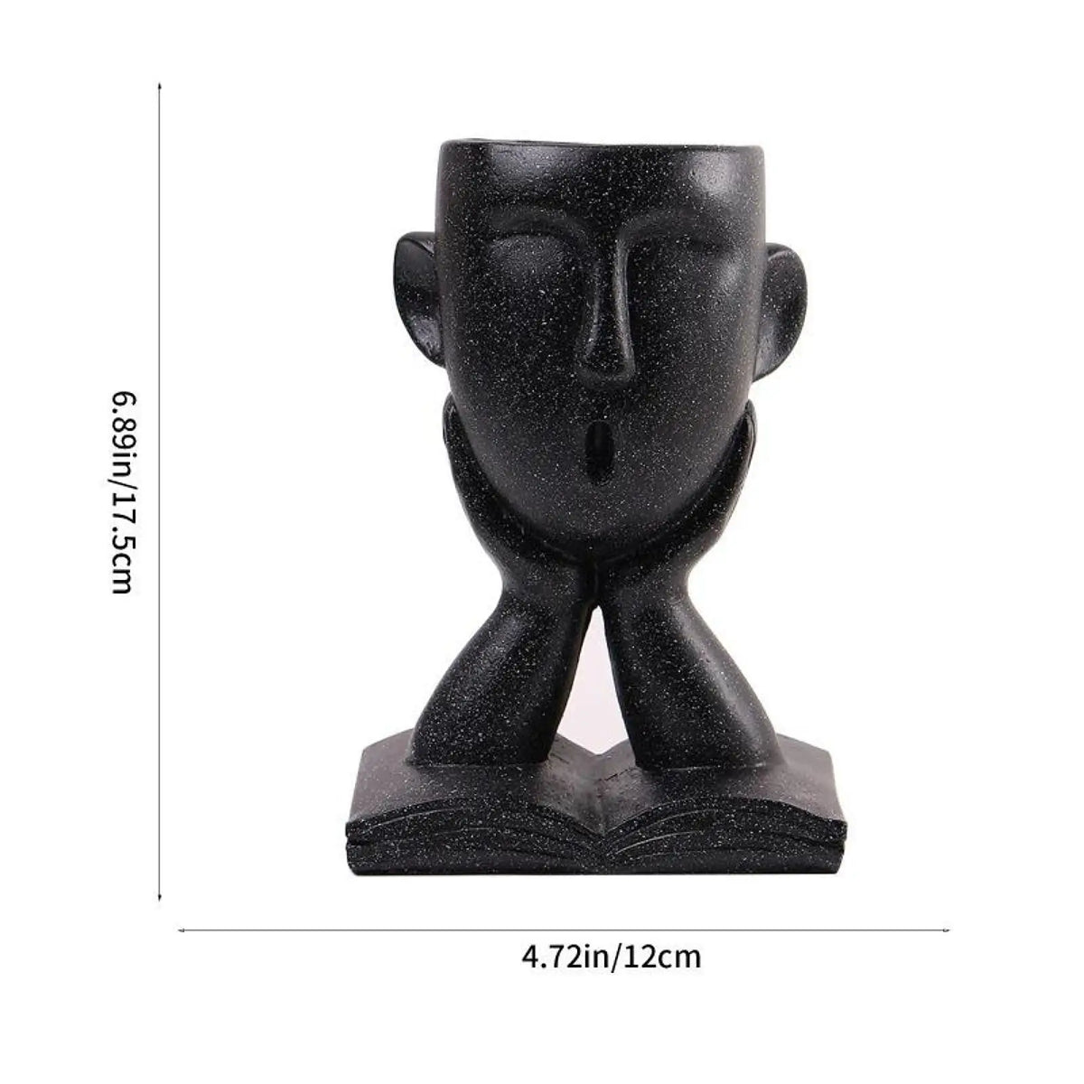Resin Book Character Planter – Decorative Desk & Shelf Pot