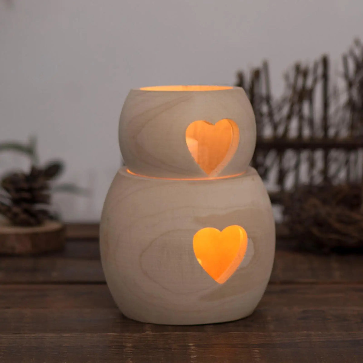 Wooden Tealight Candleholder | Wedding & Dining Candle Stand