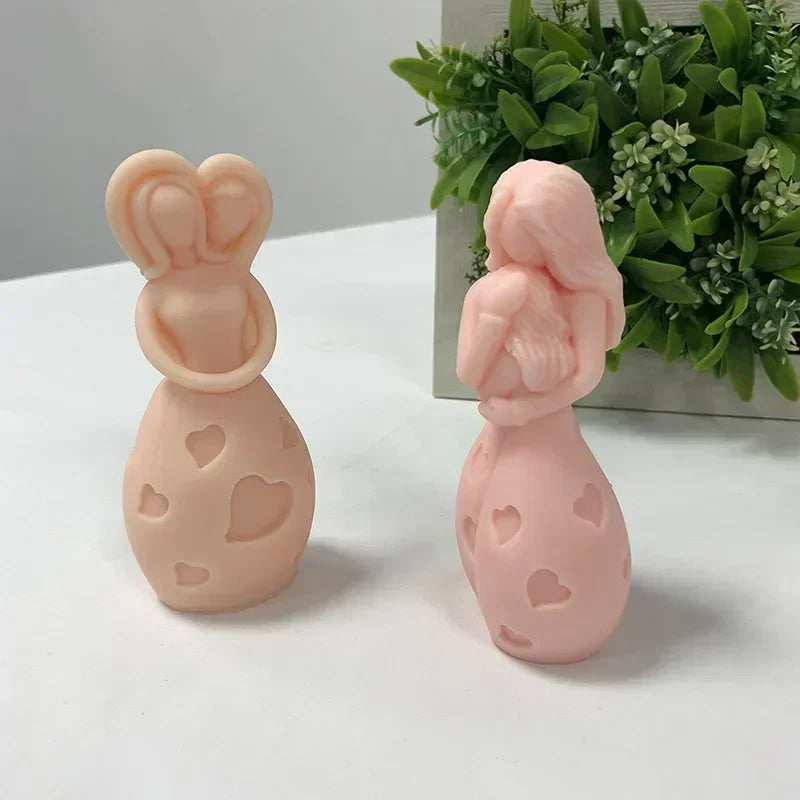 3D Mother & Child Silicone Mold – Candle, Soap & Resin DIY