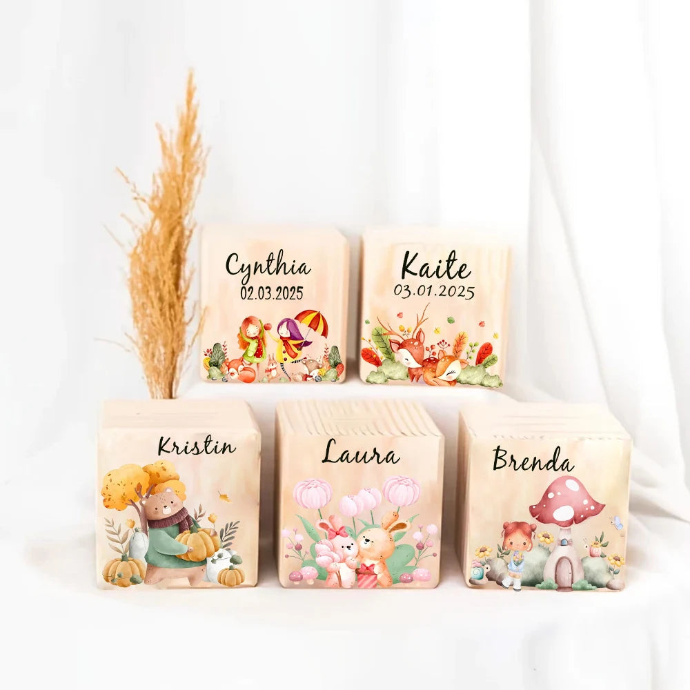 Personalized Wooden Coin Bank for Kids – Custom Name Money Box
