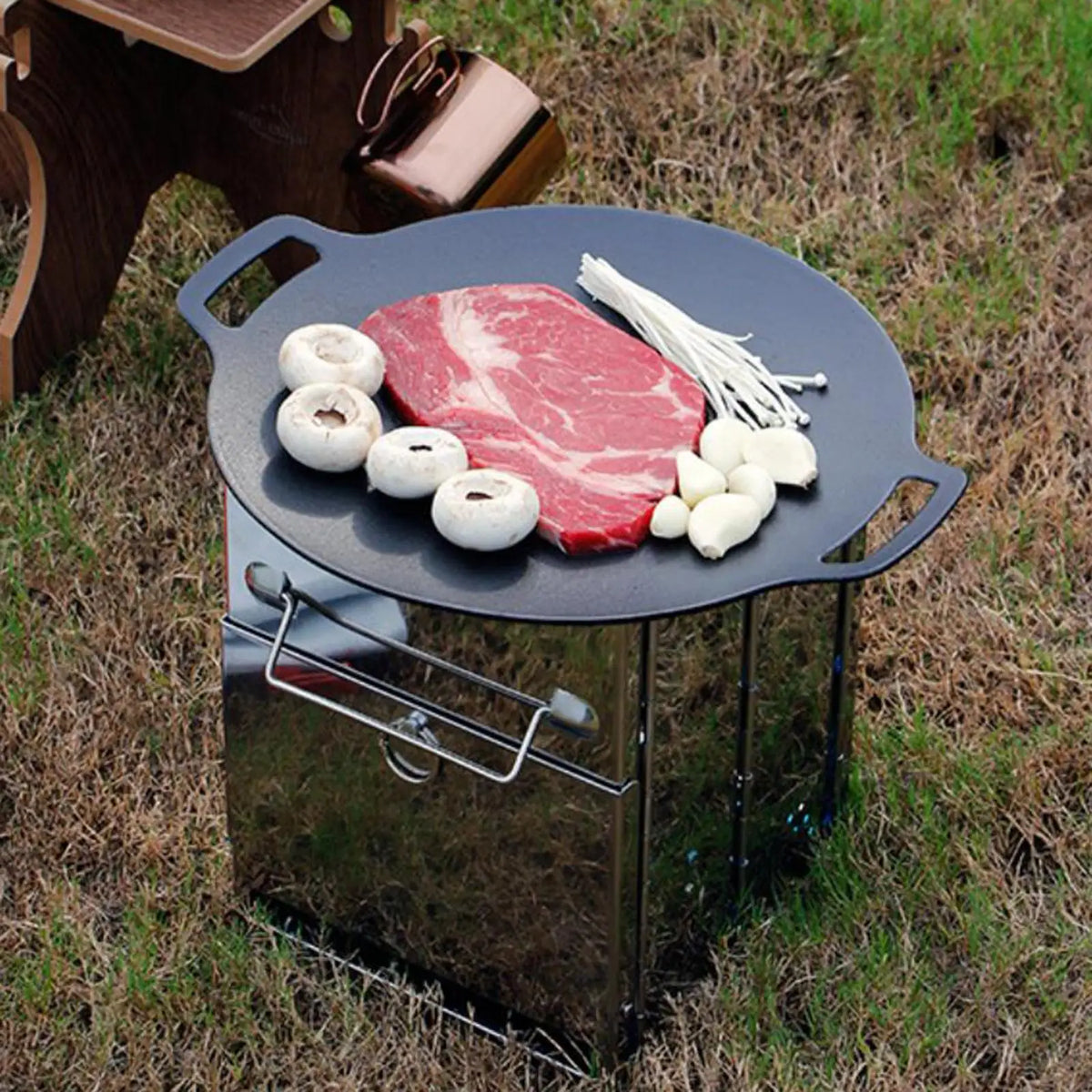 Waterproof Oxford Grill Pan Storage Bag | BBQ Skillet Pouch