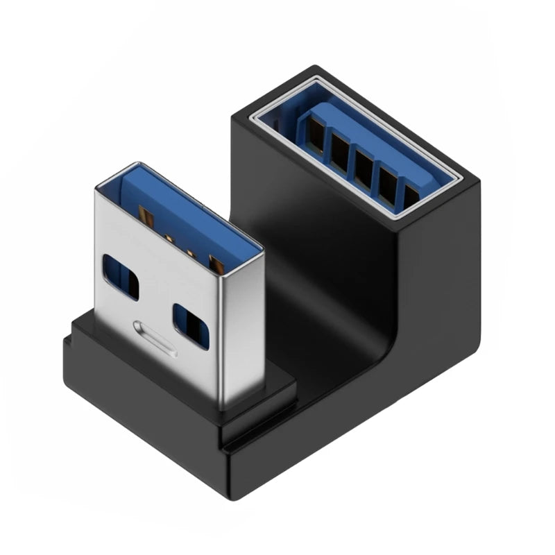 90° USB 3.0 Right Angle Adapter 10Gbps – Male to Female