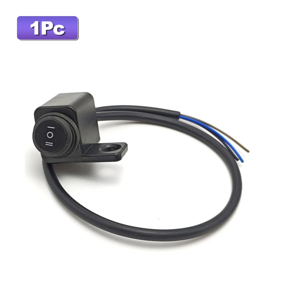 DC 12V Toggle Switch with Cable for Motorcycle & Car Lights