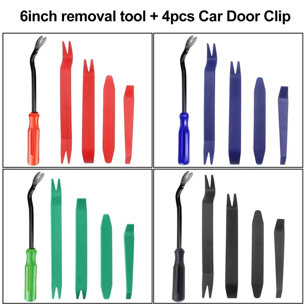 5-Piece Plastic Pry Bar Car Trim Removal Tool Set | No-Mar