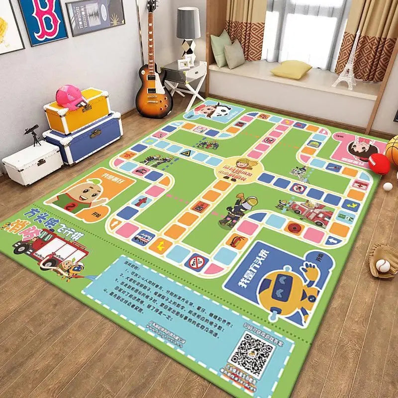 Kids Car Play Mat – City Traffic Rug | Non-Slip Playroom