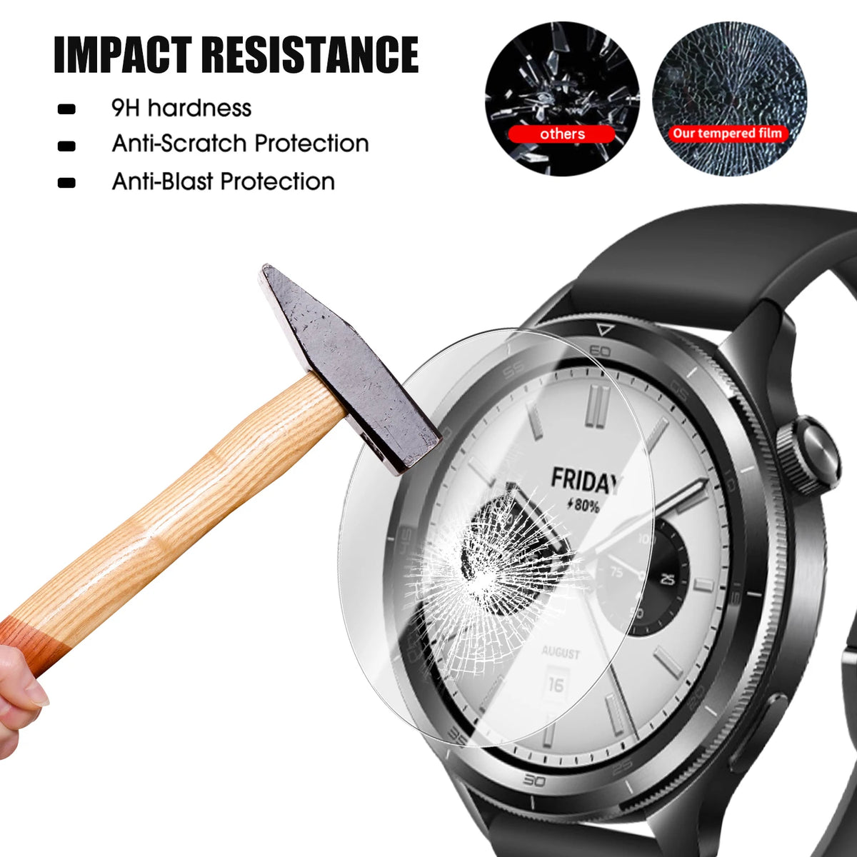 Tempered Glass Screen Protector – Xiaomi Watch S4 41mm (1–5 Pack)