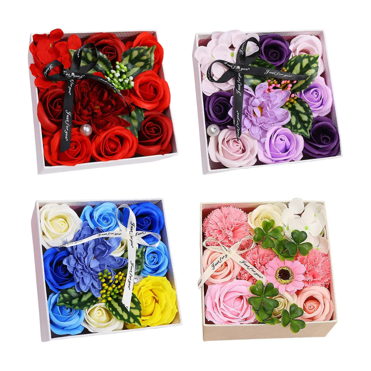 Rose Soap Flower Gift Box – Floral Scented Bouquet