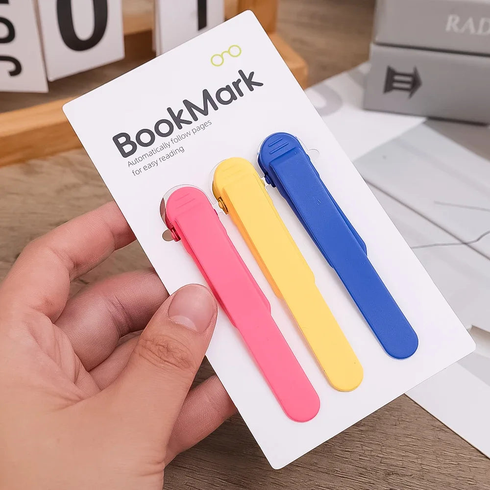 Silicone Bookmark Clip – Auto Page-Tracking Book Marker