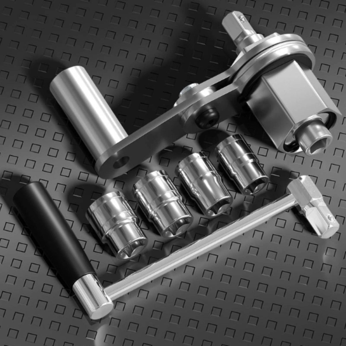 Lug Nut Wrench & Socket Set – Compact Labor-Saving Tire Tool