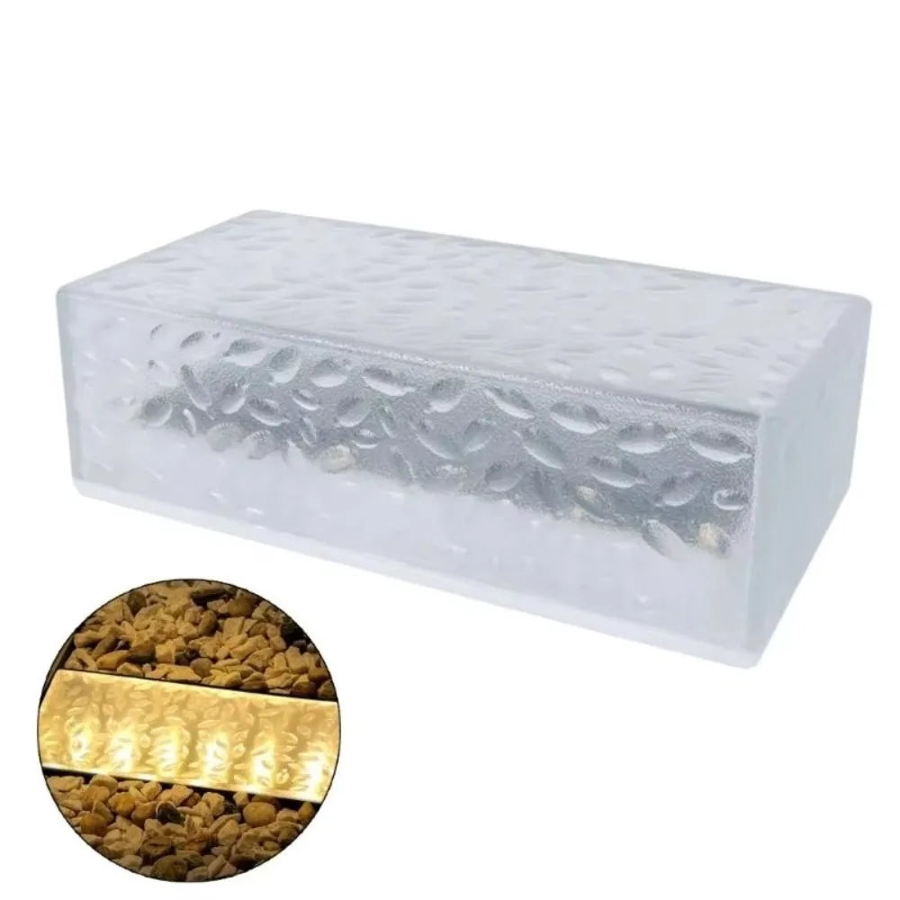 Solar Brick LED Paver Light – Waterproof Outdoor Landscape