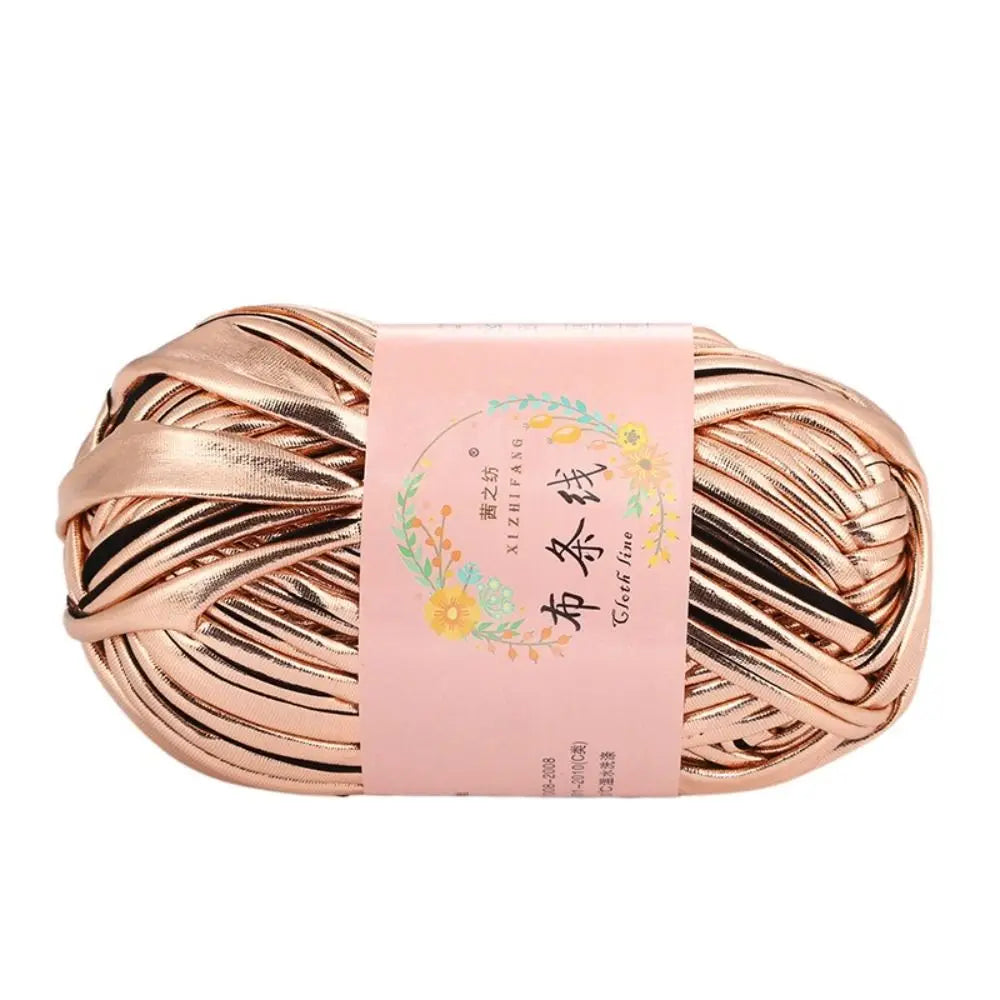 Shiny Magic Color Imitation Leather Crochet Yarn – 100g Ball