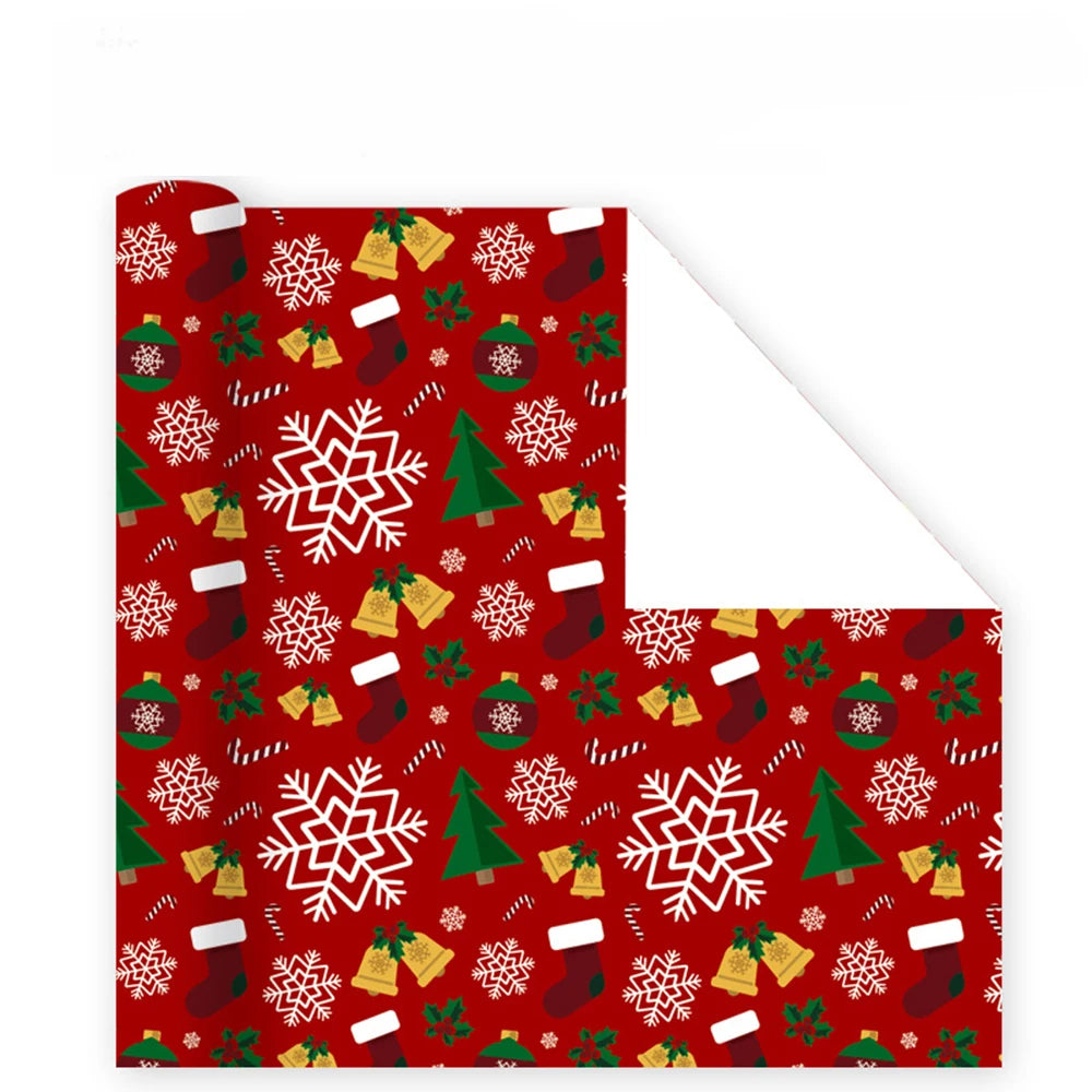 2025 Christmas Gift Wrapping Paper – Santa & Festive 50x70cm