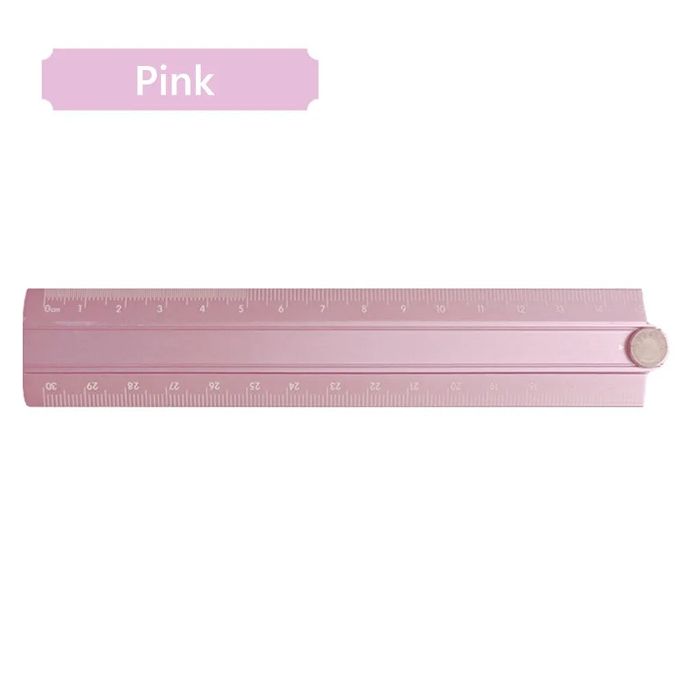 30cm Aluminum Alloy Folding Ruler – Multifunctional Drawing Tool