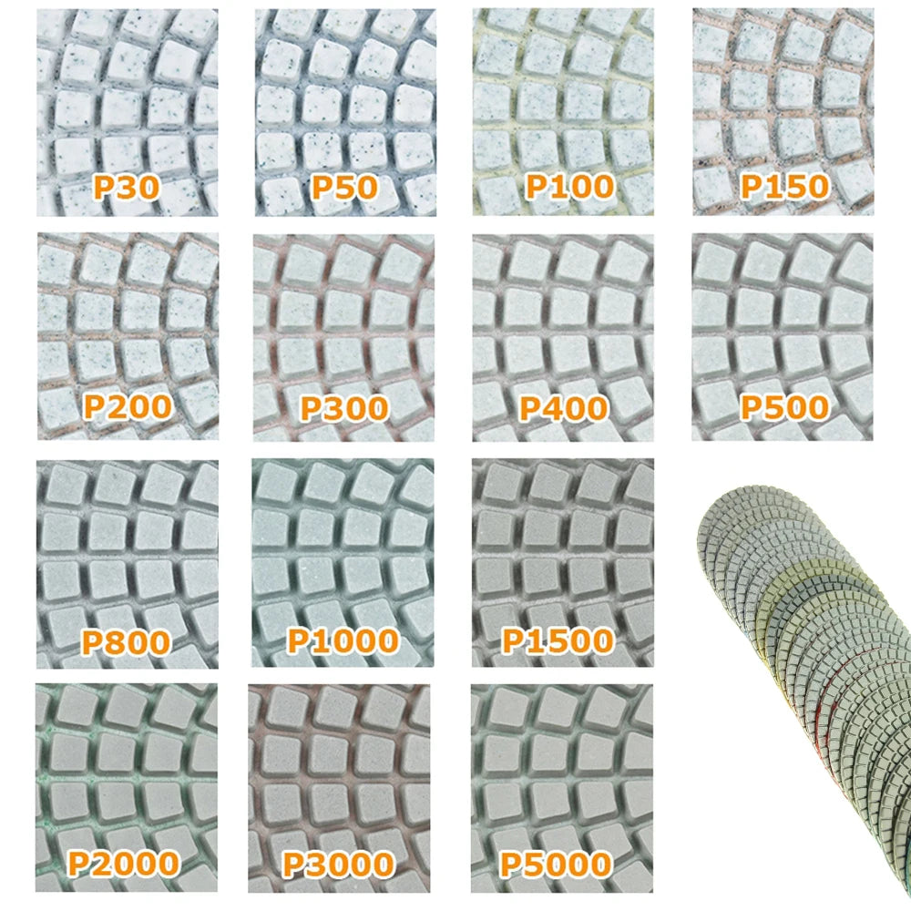 Diamond Wet Stone Polishing Pad P30–P3000 | Grinding Disc