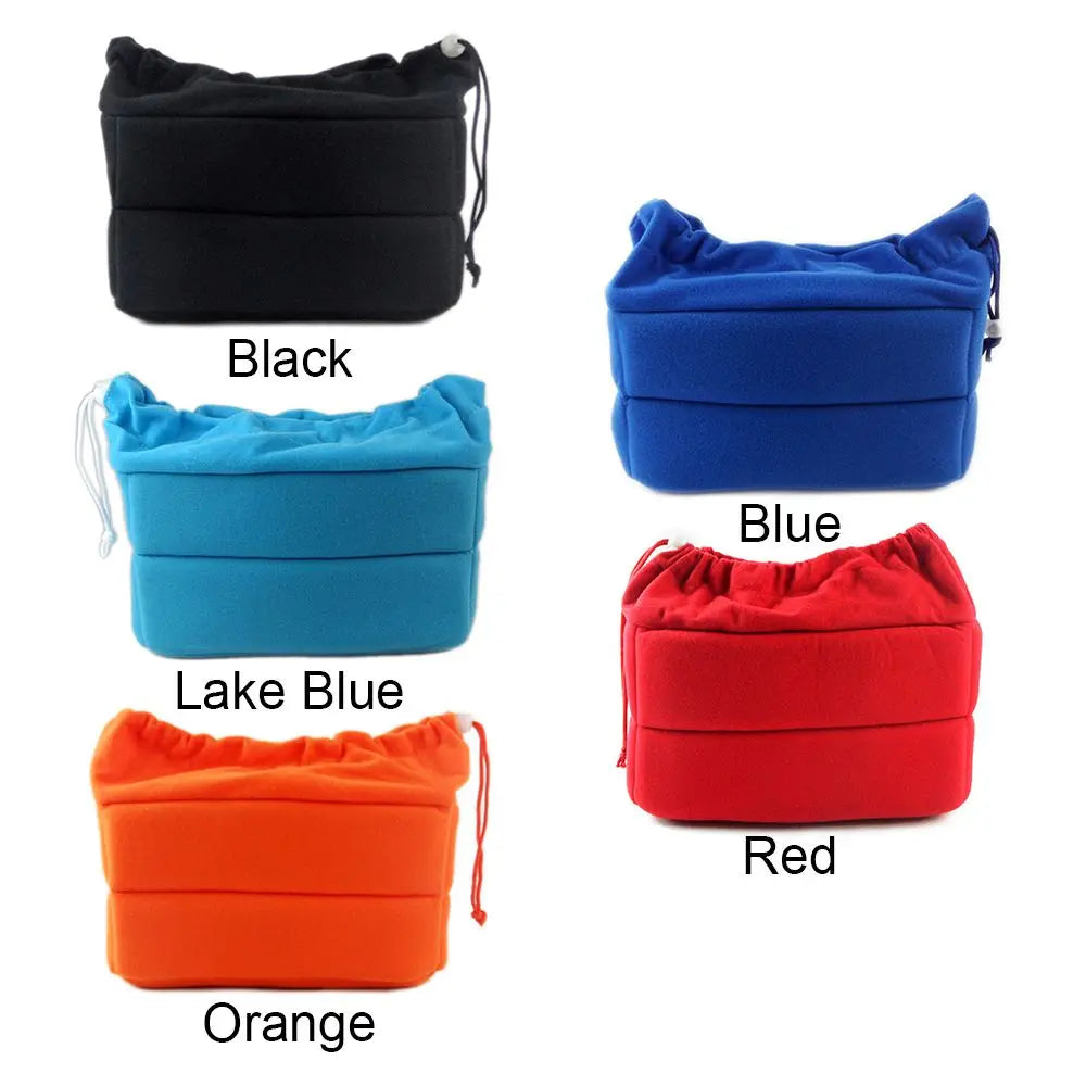 Velvet Camera Insert Bag – Padded DSLR Lens Protective Case