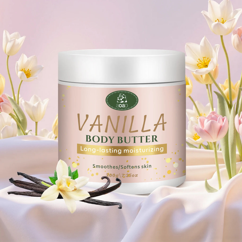 Vanilla Body Butter – Coconut & Shea Oil Deep Moisturizer