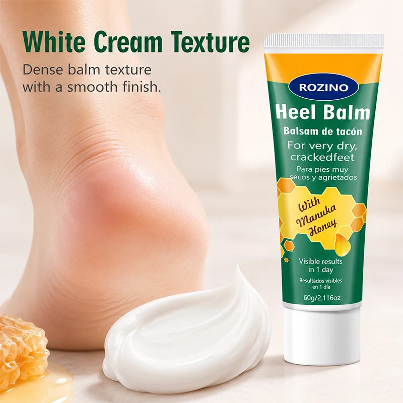 ROZINO Manuka Honey Heel Balm 60g – Moisturizing Foot Cream