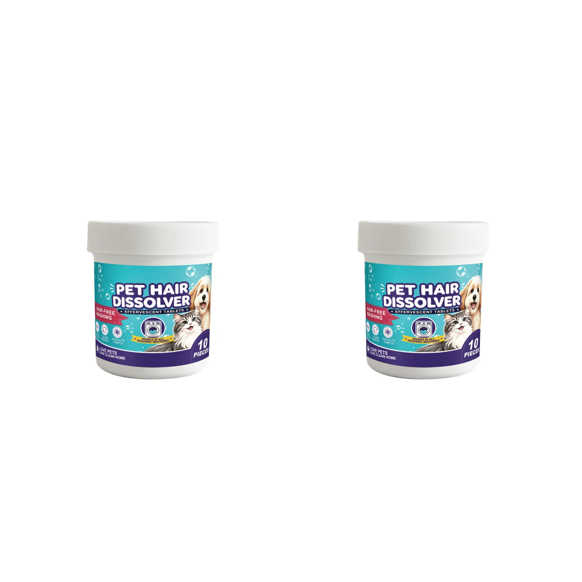 Pet Hair Removal Effervescent Tablets for Washing Machine