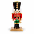 Christmas Nutcracker Candle Holder Resin Soldier Figurine
