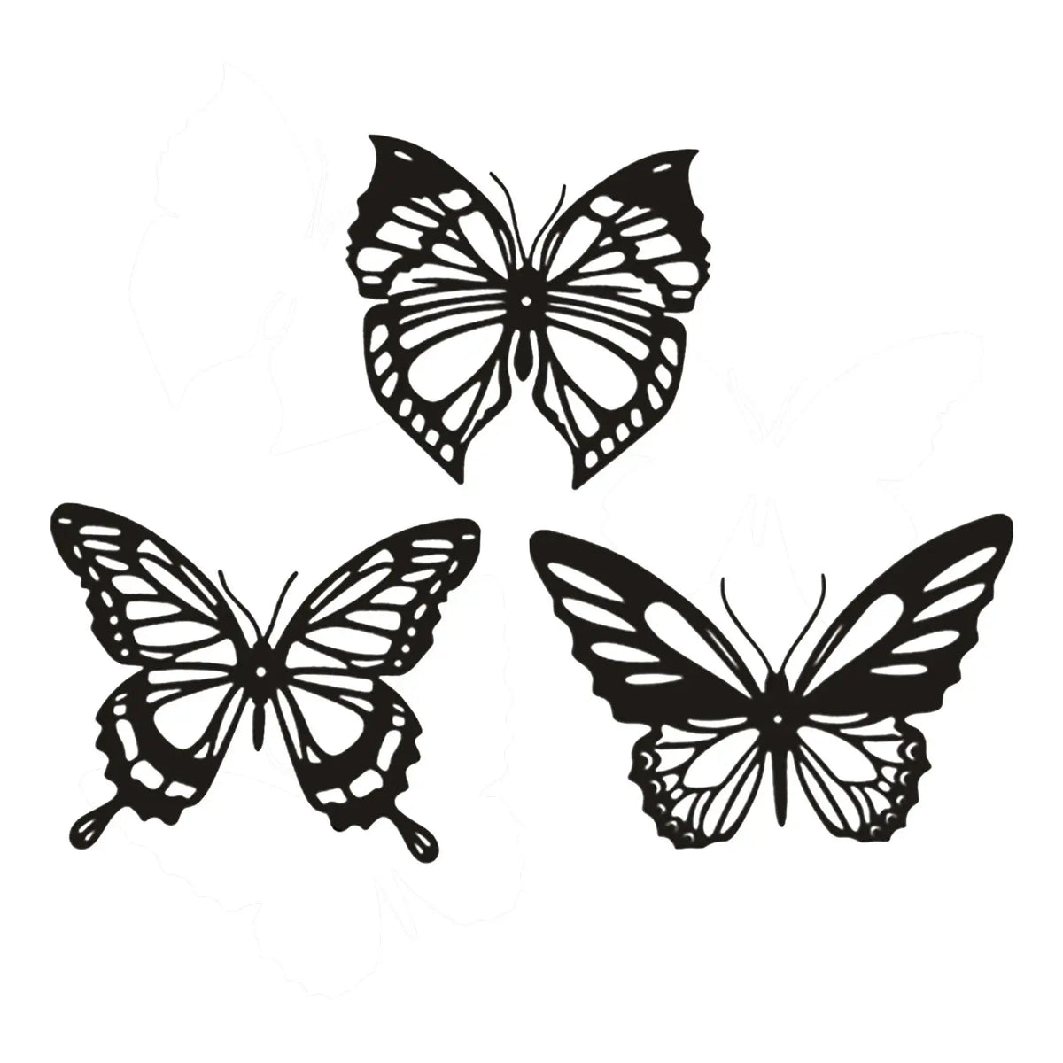 Metal Butterfly Wall Decor Set of 3 – Indoor & Outdoor Art