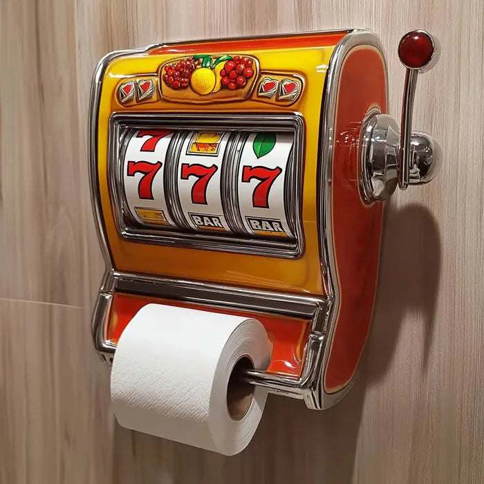 Slot Machine Toilet Paper Roll Holder | Fun Bathroom Decor