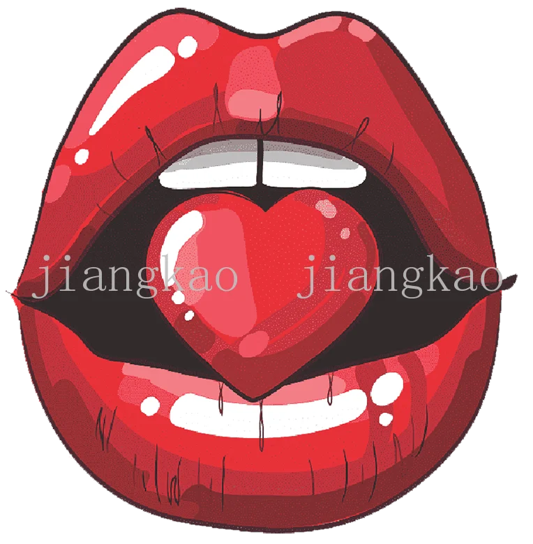 Watercolor Lip Iron-On Patches – DIY Clothes & Bag Appliqués