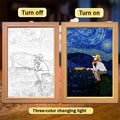 Van Gogh Starry Sky LED Light Painting – Wall Art Night Lamp