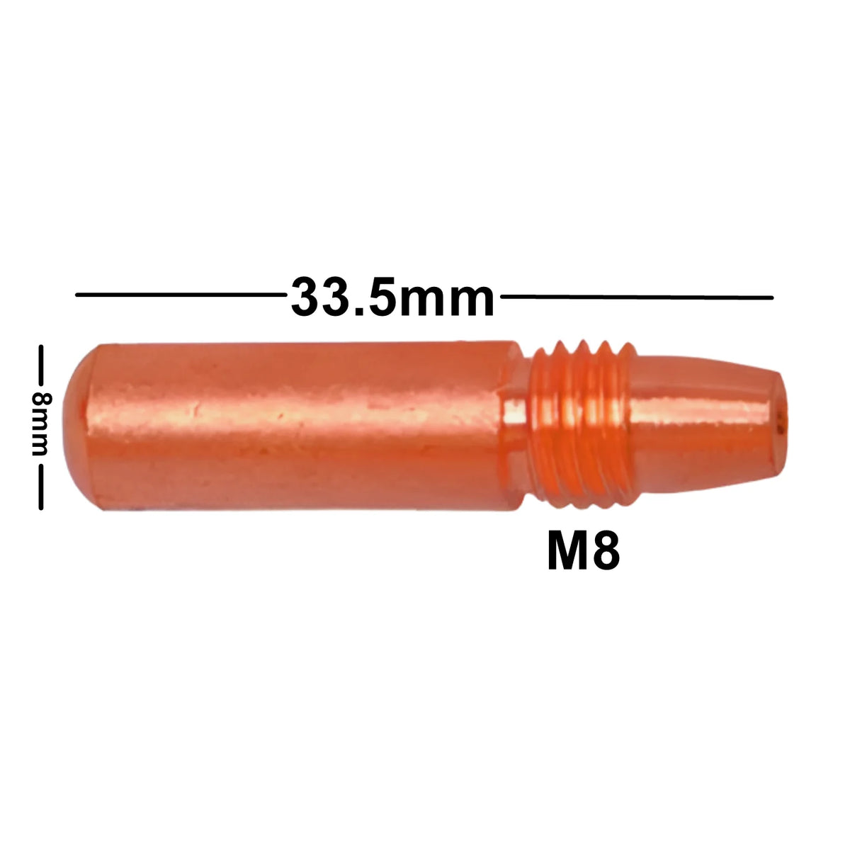 CuCrZr Contact Tips 403-20-30 & 403-20-40 for TR550 Torch – 10pk