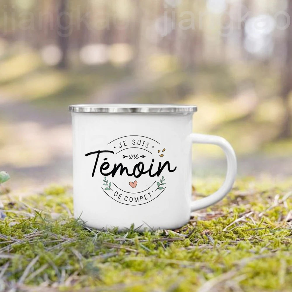 "I'm Such A Great Witness" Enamel Mug – Wedding Gift