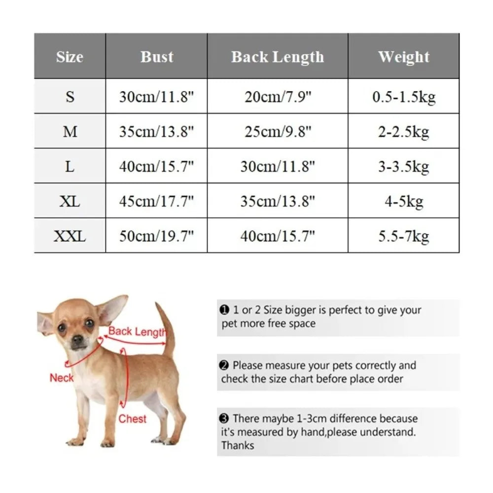 Winter Fleece Dog Sweater – Warm Coat for Small Dogs