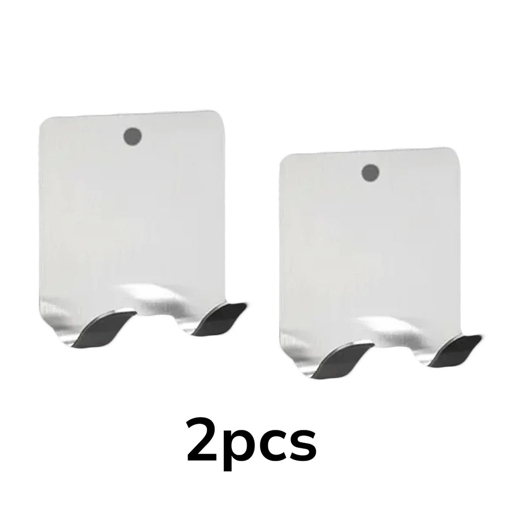 2-Pack Stainless Steel Razor Holder & Bathroom Shaving Organizer
