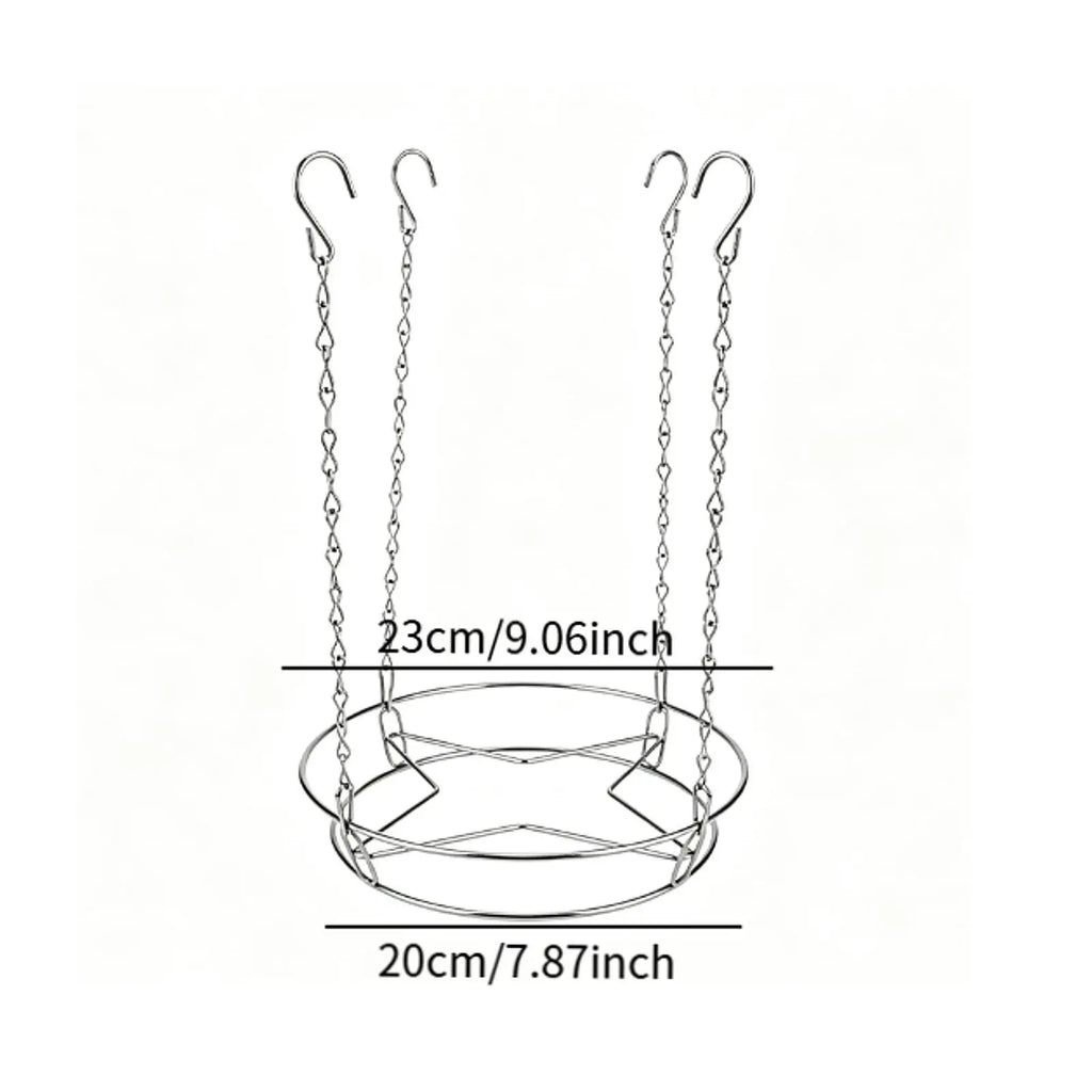 Adjustable Planter Insert & Plant Riser with Hanging Chain