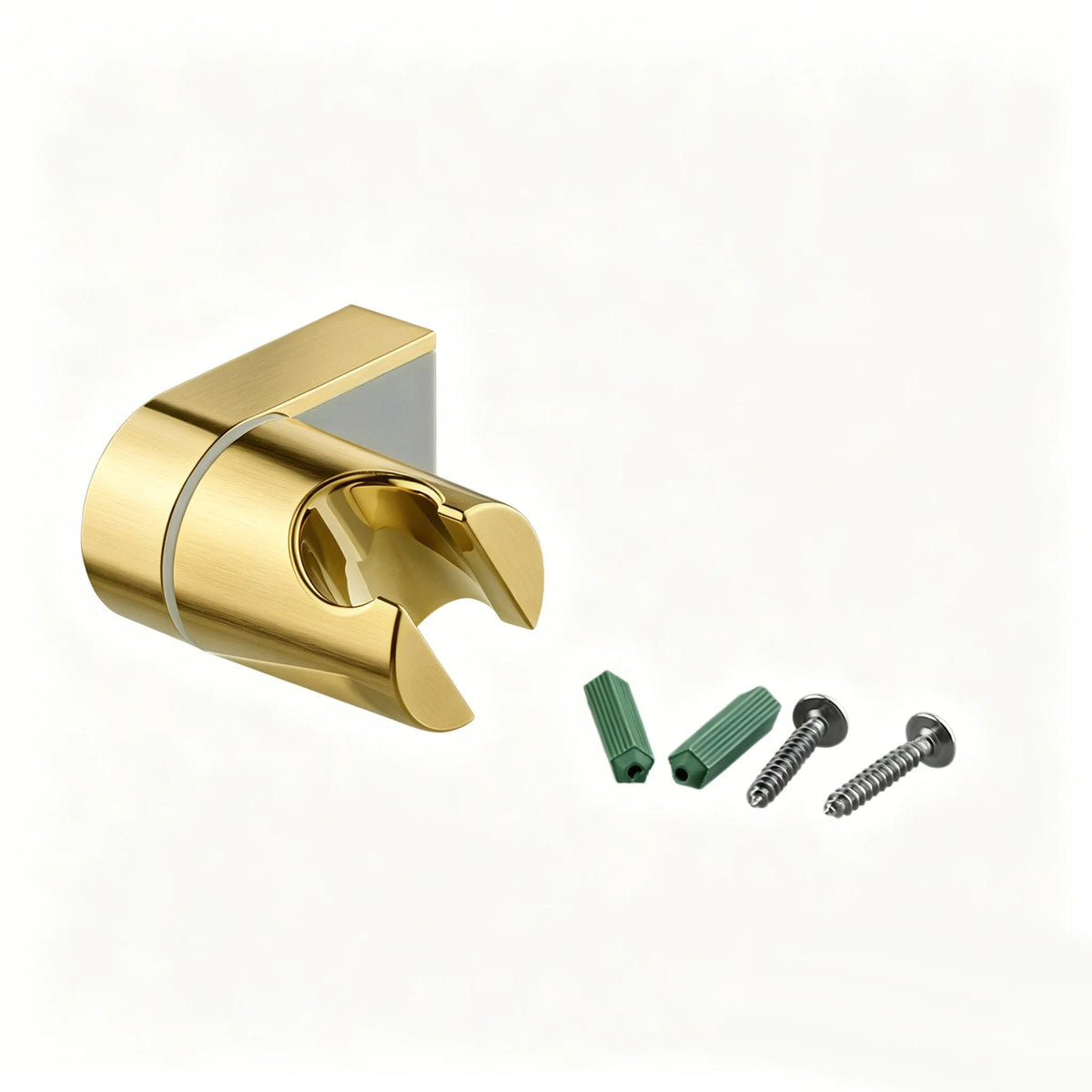Brushed Gold Shower Head Socket Holder – ABS Wall Mount