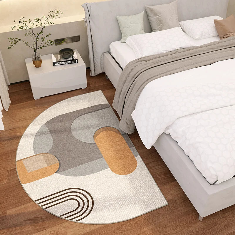 Semi-Circular Anti-Slip Door Mat | Modern Luxury Entrance Rug
