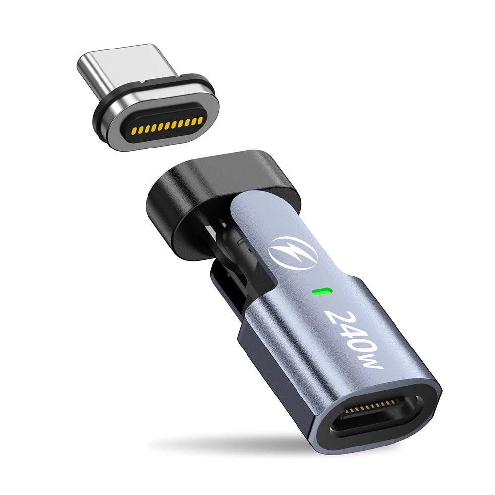 Magnetic USB-C OTG Adapter 240W PD Fast Charging & Data