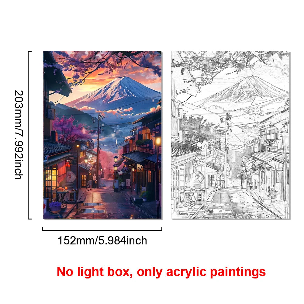 Tokyo City LED Light Painting | Wall Art Night Light Décor