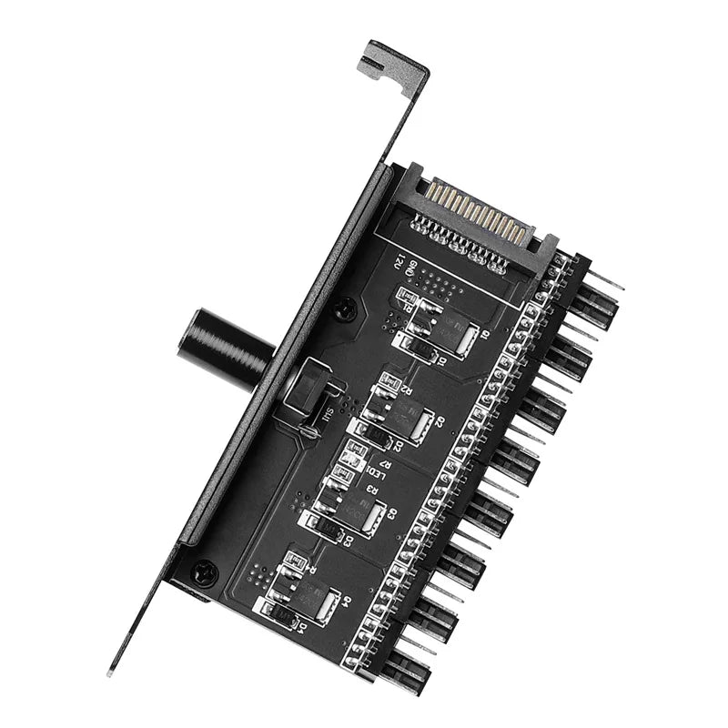 7/8-Channel PC Fan Hub Speed Controller – 3Pin 4Pin SATA