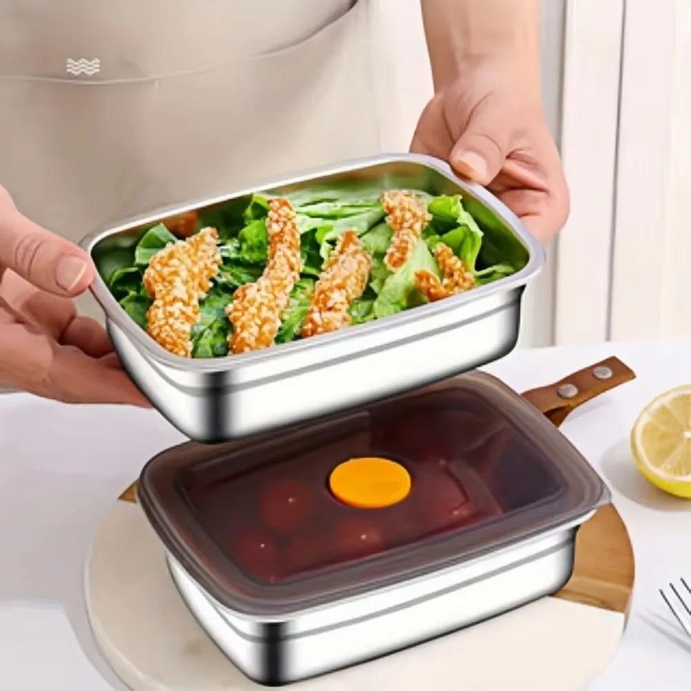 Stainless Steel Leak-Proof Bento Lunch Box – 3 Sizes