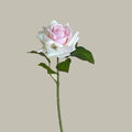 Real Touch Artificial Rose Single Stem – Multicolor Silk Flower