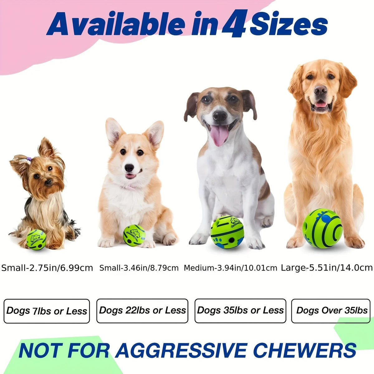 Squeaky Wobble Dog Ball – Interactive Puzzle Toy