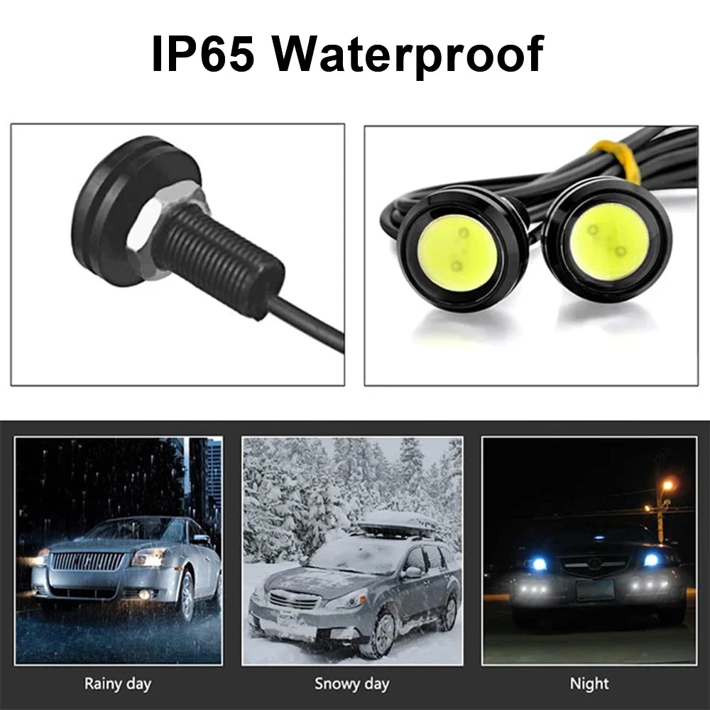 18MM Eagle Eye LED DRL Car Daytime Running Light 12V | Pampsee