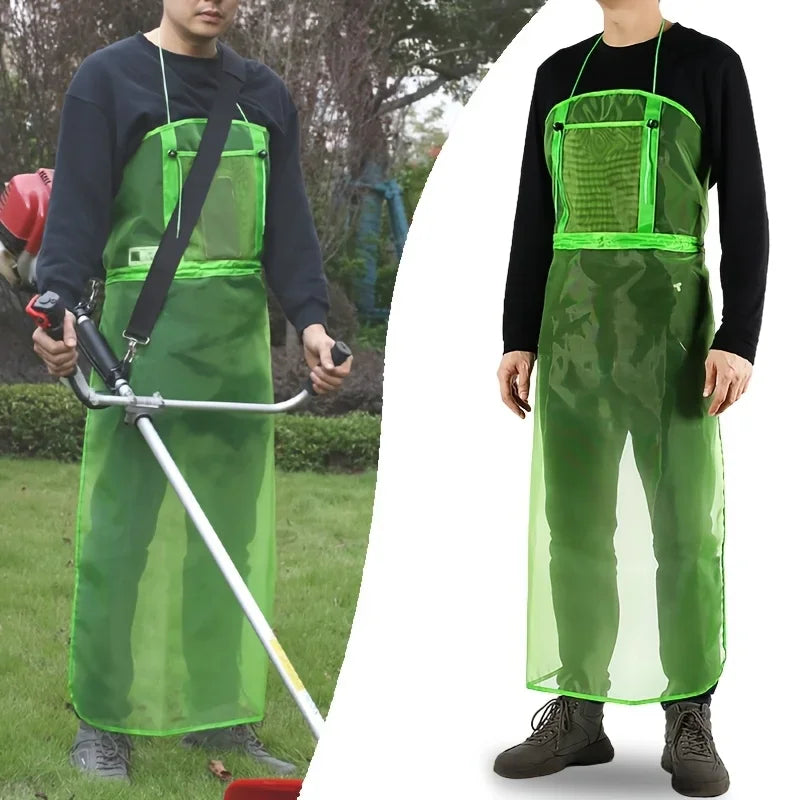Mesh Lawn Mower Apron – Full Coverage Safety Workwear