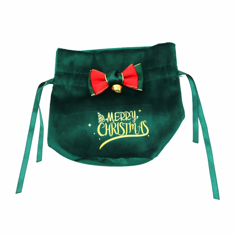Christmas Apple Gift Bag 15x17cm | Festive Holiday Packaging