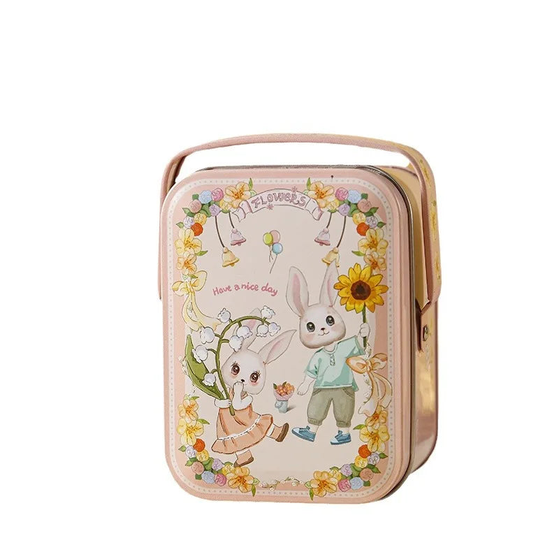 Rabbit Tinplate Gift Tin Box – Candy, Cookie & Wedding Favor